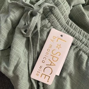 NWT LSPACE Linen Capri Pant